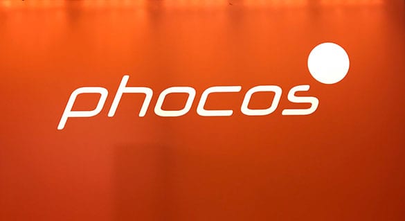 Phocos Logo Orange Background
