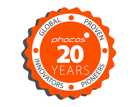 Phocos 20 Year Anniversary Badge