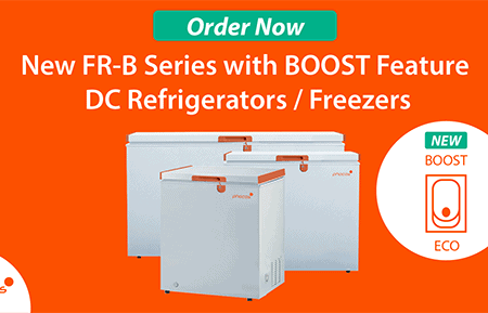 New FR-B Series with BOOST Feature DC Refigerators/Freezers