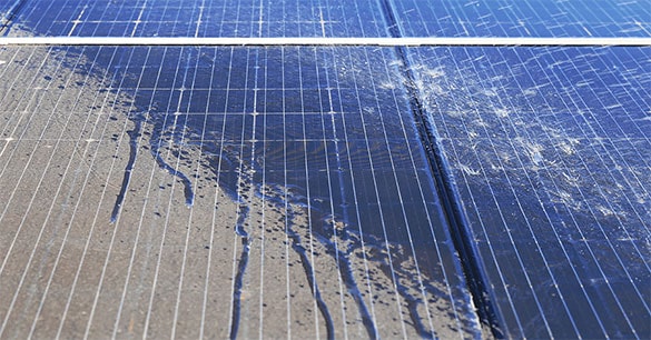 Cleaning dirty solar panels