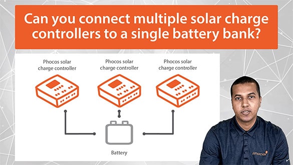Can you connect multiple solar charge controllers to a single battery bank