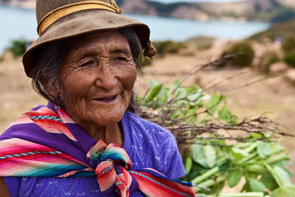 Old native woman